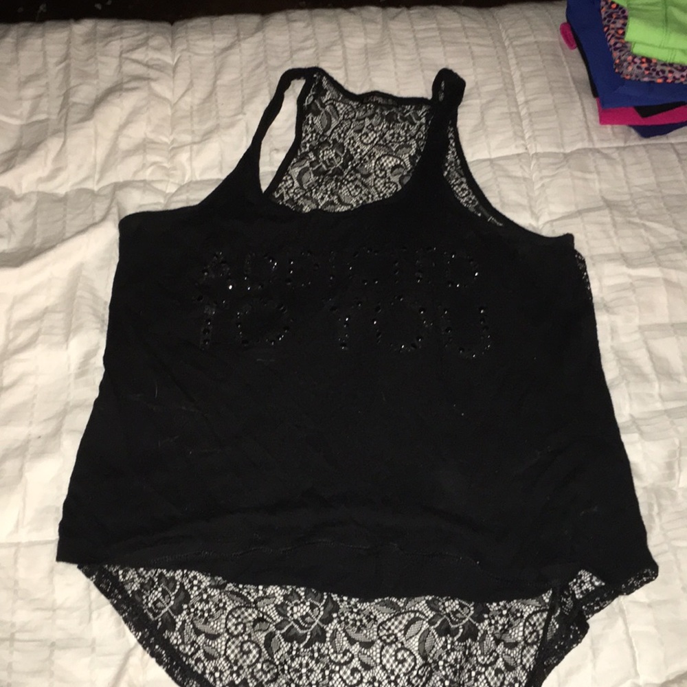 black tank top